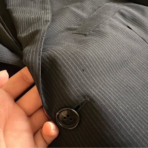 Ermenegildo Zegna Wool Sport Coat Blazer 52 Pinstripes - Picture 3 of 11